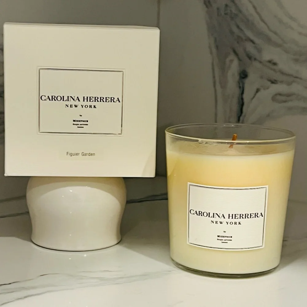 RARE Carolina Herrera Large Figueroa’s Garden 8 oz Luxurious Candle Rare NWT